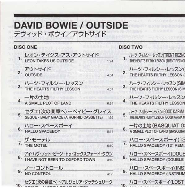 Insert, Bowie, David - 1. Outside